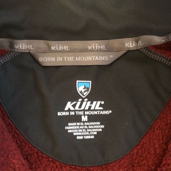 Kuhl Revel 1/4 Zip Sweater Mole/Charcoal Men's SIZE MED - Picture 4 of 11